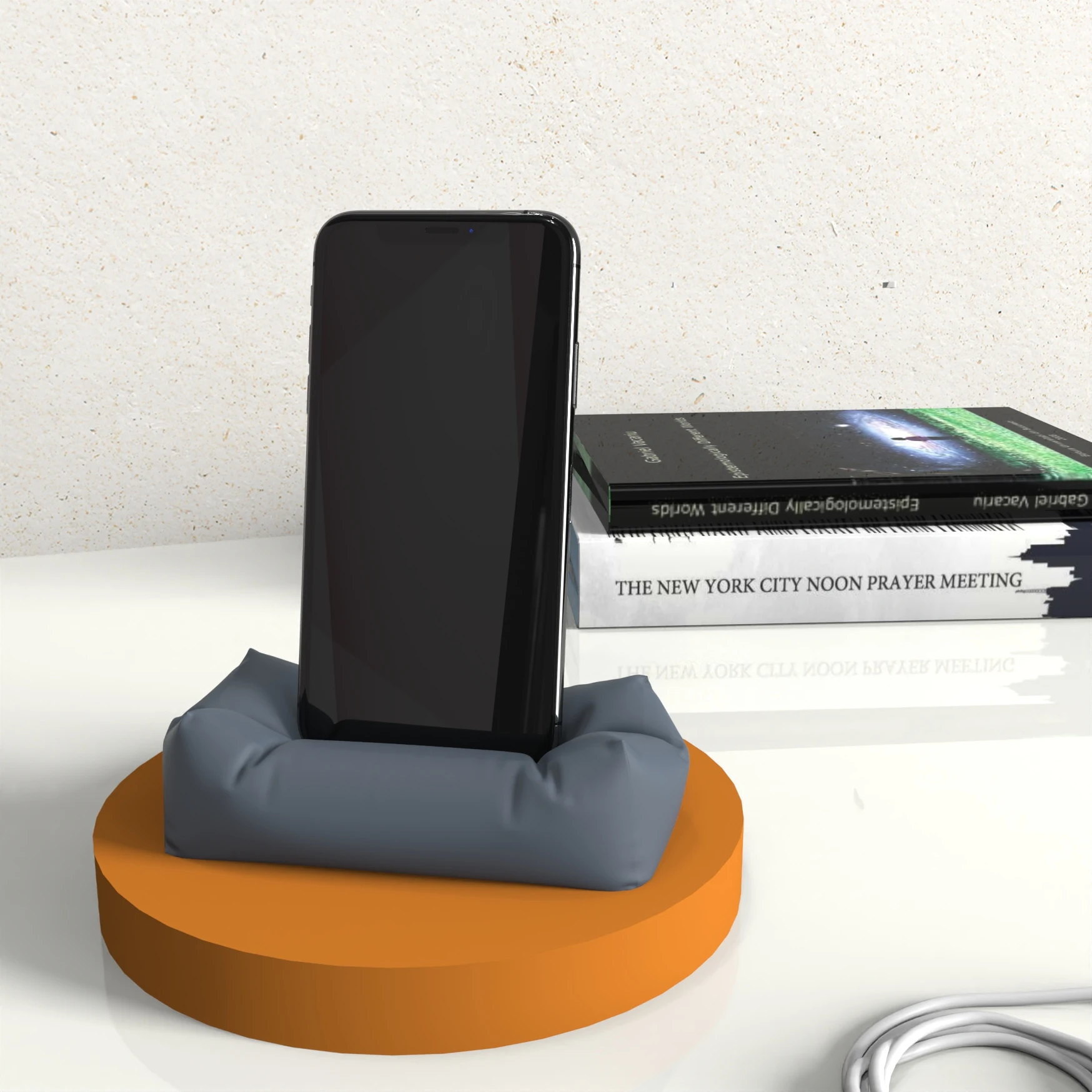 Sofa Design Silicone Molds for Casting Concrete Phone Holder,Mobile Stand Plaster Tray Molds,Gypsum Storage Tray for iPhone