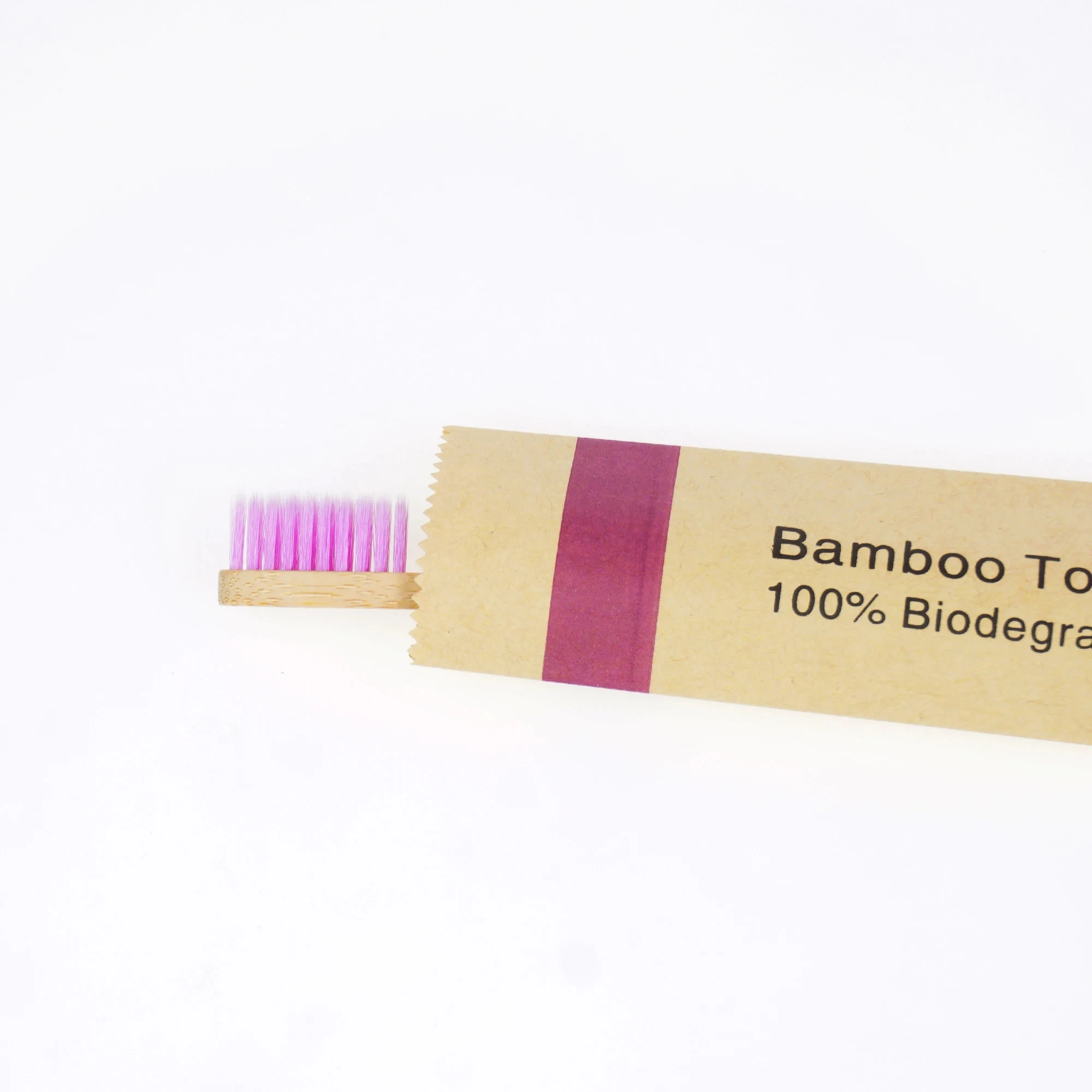 Eco-Friendly Children's Bamboo Toothbrush Set with Soft Bristles - Pack of 10