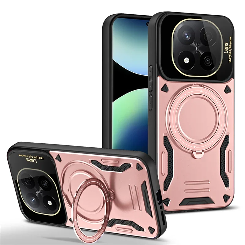Magsafe Armor Ring Holder Case with Wireless Charging Capability
