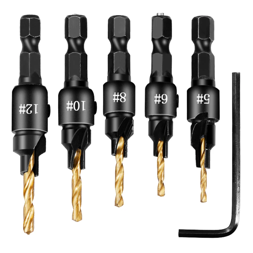 Titanium Plated Holzbohrer Set Übersicht