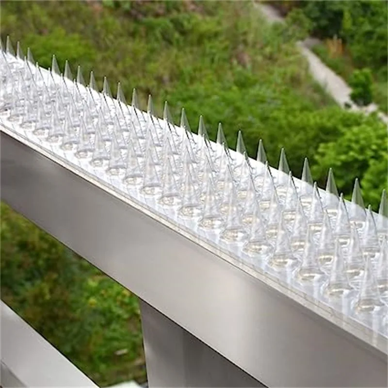 Pet fence barrier Spikes Repeller Cat Plastic Bird Repellent Anti Pigeon Anti-bird Squirrel Garden Fences Control Transparent Spikes