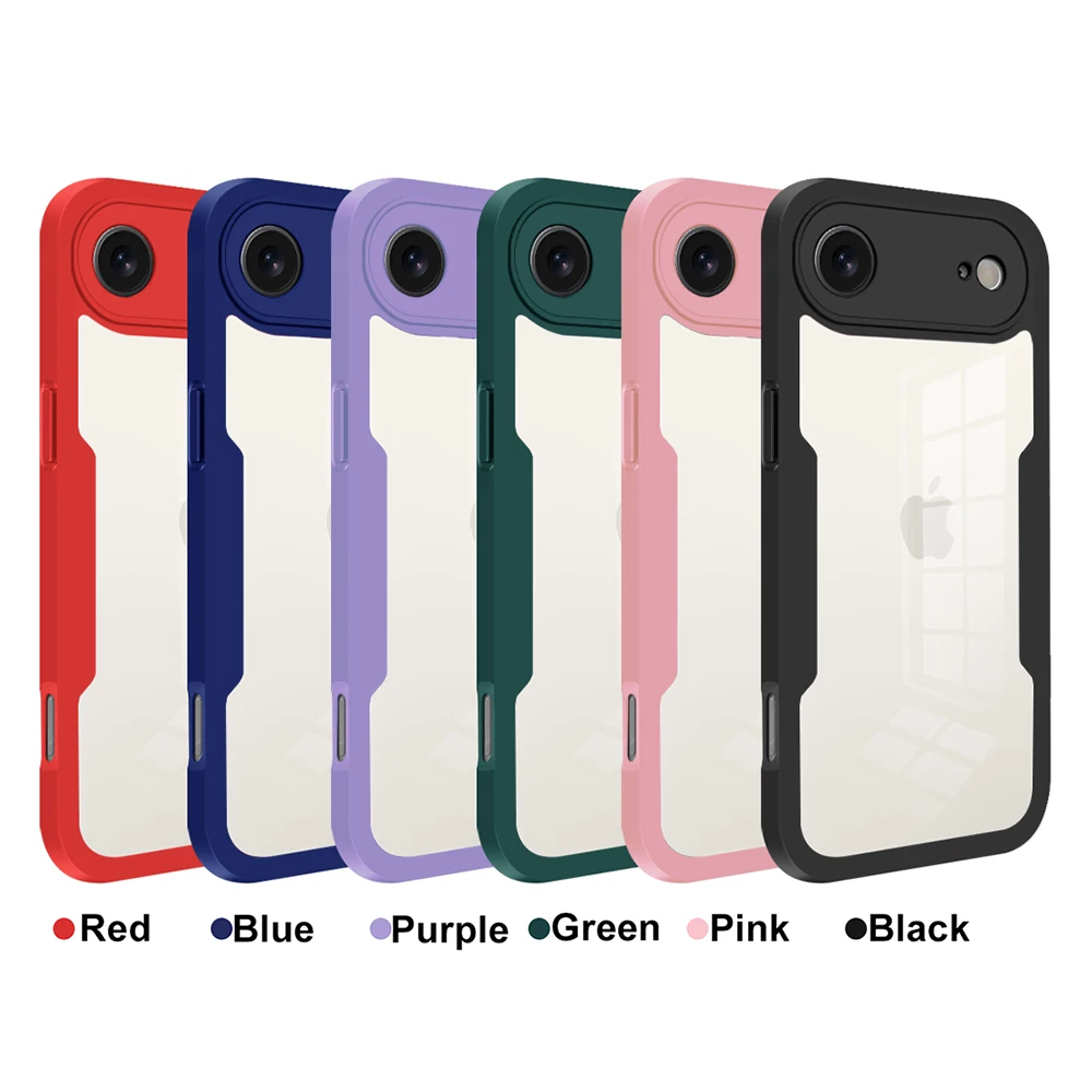 Full Cover Shockproof Clear Case with 360° Front and Back Protection