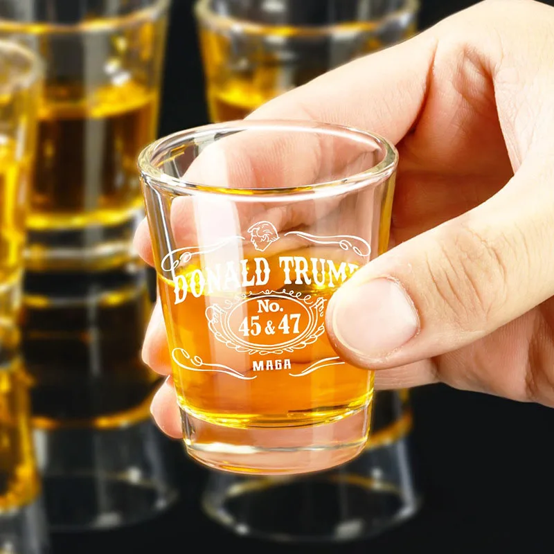 Set 4 Bicchierini Da Shot In Vetro 90,7g - Per Tequila, Cognac, Brandy E Liquori