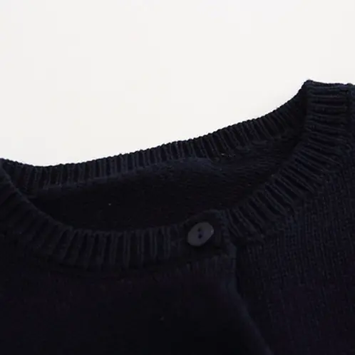 0-4yrs Striped Grey Cotton Girl Cardigan Navy Blue Boys Jacket Children Coat 1 2 3 4 Years Old Kids Clothes OGC215426