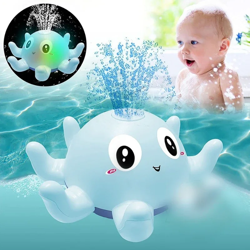 Giocattoli Da Bagno Per Bambini Doccia D'Acqua Spray Giocattoli Da Bagno Per Bambini Palla Da Bagno Balena Elettrica Con Musica Leggera Giocattoli Lum