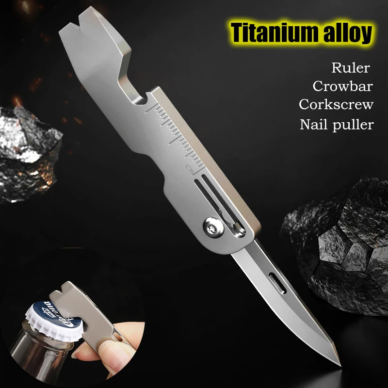 Outil Multi-fonctions EDC En Alliage De Titane - Pry Bar, Crowbar, Gadget Neuf