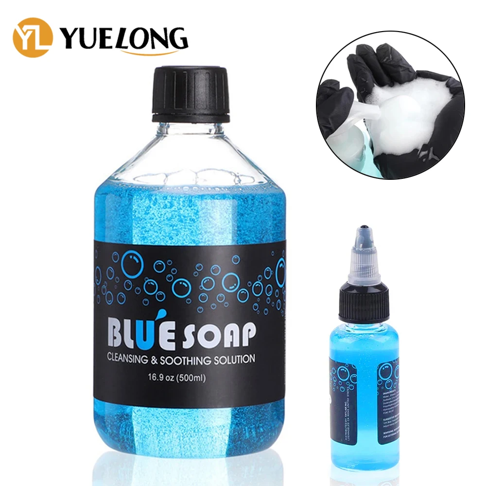 40/500ml Tattoo Blue Soap Professional Cleaning Soothing Skin Soap Tattoo Studio Accessories Tool Supply