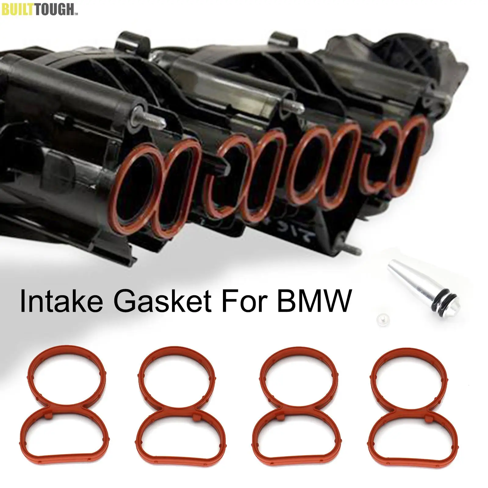 Car Engine Intake Inlet Swirl Flap Aluminum And Rubber Delete Blank Manifold Gasket Replacement partS For BMW N47 E90 N57S 2.0D