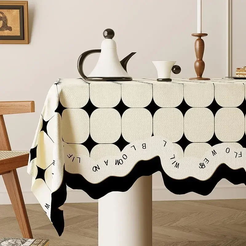23-5Non Washable Waterproof Heat-resistant Dining Table Mat Luxurious High-end Feel Featuring Shaped Coffee Table 3