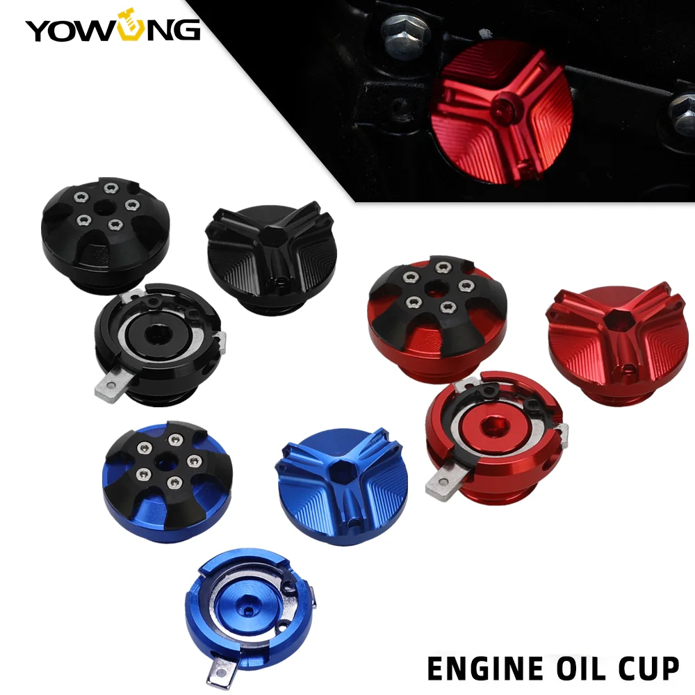 

For YAMAHA MT-09 MT09 MT 09 MT - 09 Tracer 2013 2014 2015 2016-2018 Motorcycle CNC Aluminum Oil Filter Cup Engine Plug Cover
