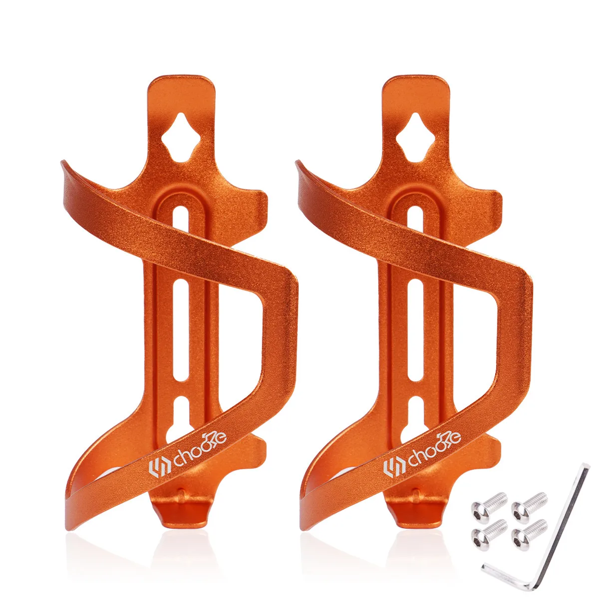 Bicycle Water Bottle Cage Bicycle Bottle Holder Water Bottle Holder SUNTNUR Aluminum 6061 Matte Orange Bike Water Bottle Holder