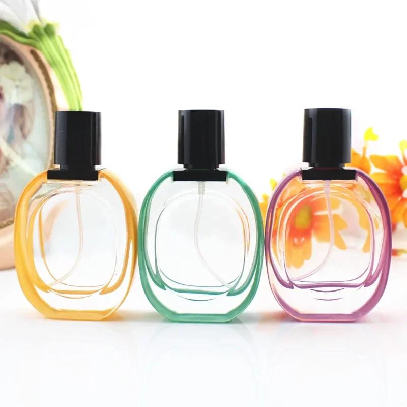 

50pcs 30ml Transparent Empty Glass Perfume Bottle Atomizer Round Clear Pump Spray Bottles Refillable Parfume Cosmetic Vials