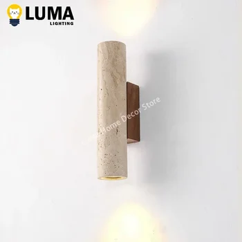 Travertine Wall Sconce Lamp 1