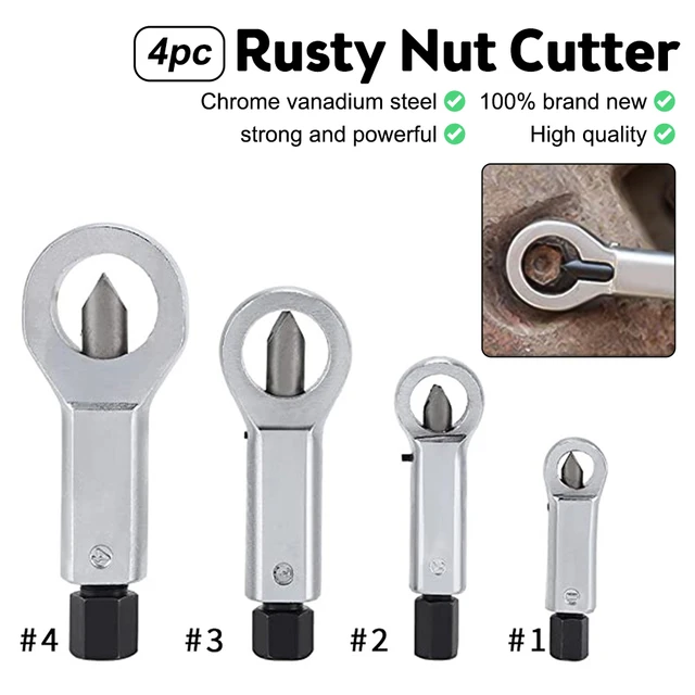 1pc Duty Rust Resistant Damaged Nut Splitter Remover Rusty Nut Splitter  Spanner Remove Cutter Tool Steel