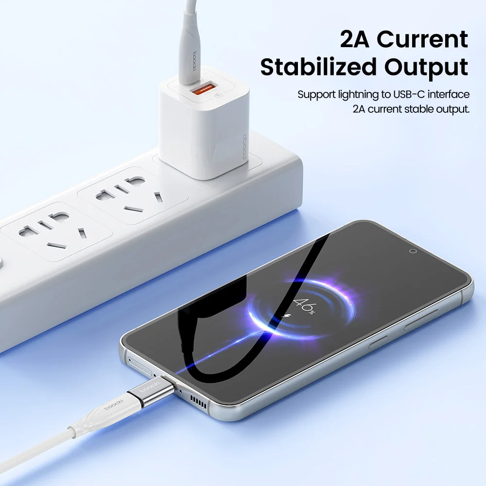 2A USB Adapter iP Interface To Type C USB-C Male Mini Converters USB 2.0 Data Transfer For Samsung Huawei Xiaomi POCO