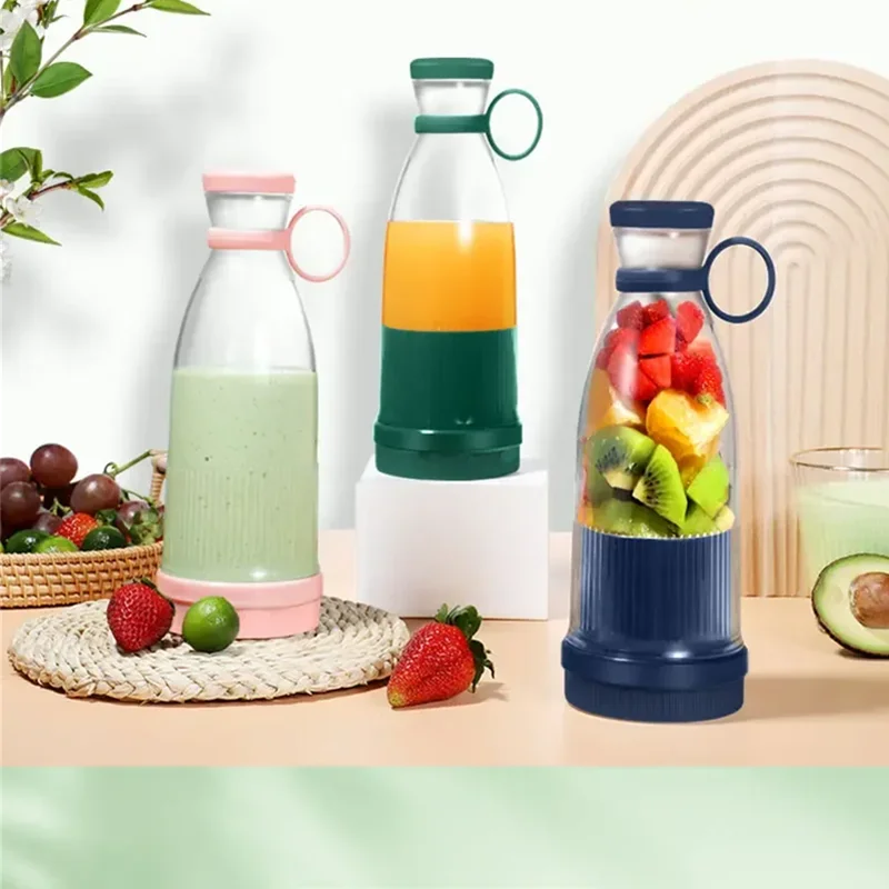 Electric Juicer Cup 6 Blades Blender Milkshake Machine USB Portable Fruit Milk Mixing Tool Mini Fresh Juice Blender 1