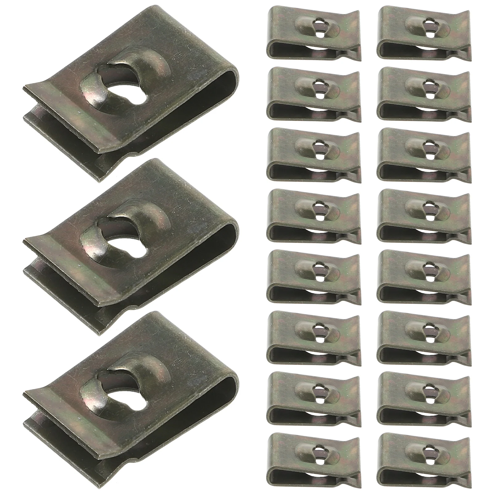 

50pcs Bumper Retainer Fastener U Shaped Clips Universal Bumper Retainer Clips For Cars