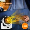1500W Portable Electric Heater Air Circulator Fan Heater Cooling Heating Desktop Fan PTC Rapid Heating Electric Energy Saving 5
