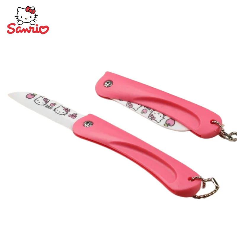 

Sanrio New Anime Peripheral Kawaii Cartoon Cute Hello Kitty Folding Fruit Knife Creative Kitchen Knife Bird Knife Gift Wholesale