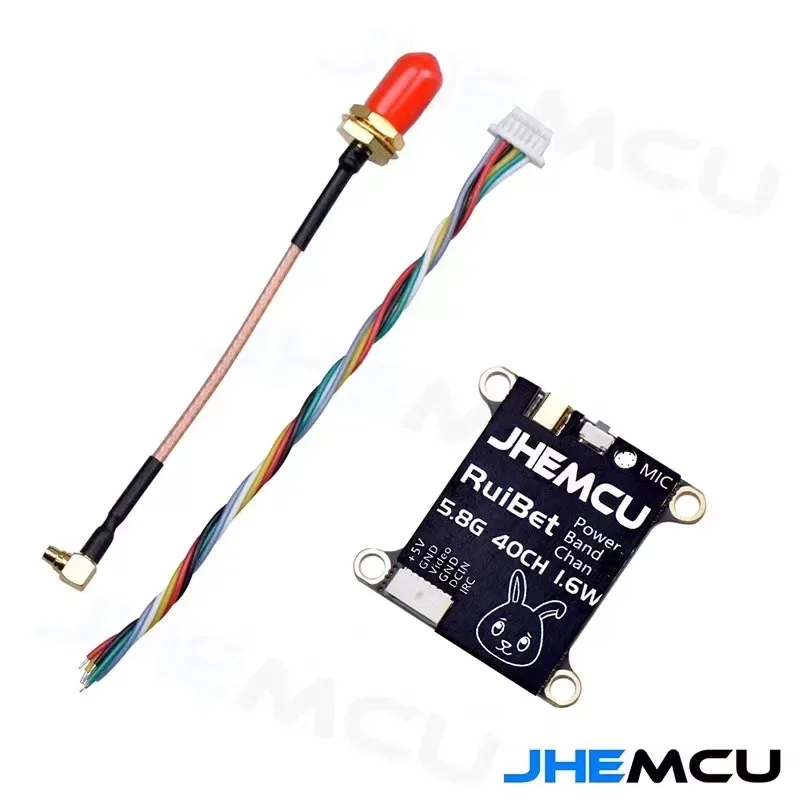 

JHEMCU RuiBet Tran-3016W 5.8G 1.6W 40CH PitMode 25mW 200mW 400mW 800mW 1600mW Adjustable VTX 2-6S 30X30mm for RC FPV Drone