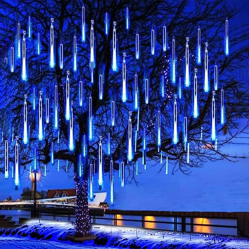 

1/2/3/4 Set LED Meteor Shower Fairy String Garland Lights Christmas Decorations Outdoor Wedding Street Garden Decor Navidad New