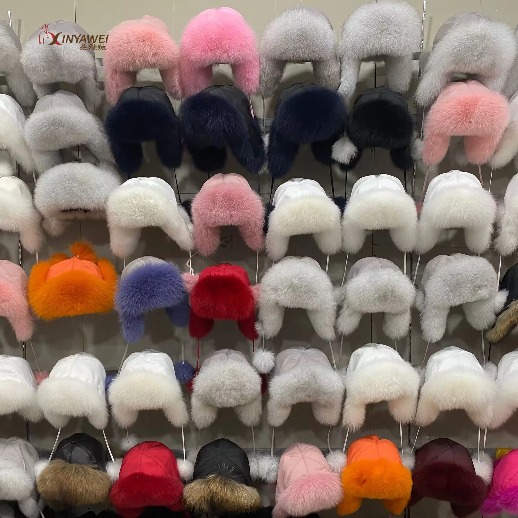 Real Fox Fur Women's Hats Russian Ushanka Aviator Trapper Snow Ski Hat Earflap Caps Winter Raccoon Fur Bomaber winter hat fur hat knitted earflap hat