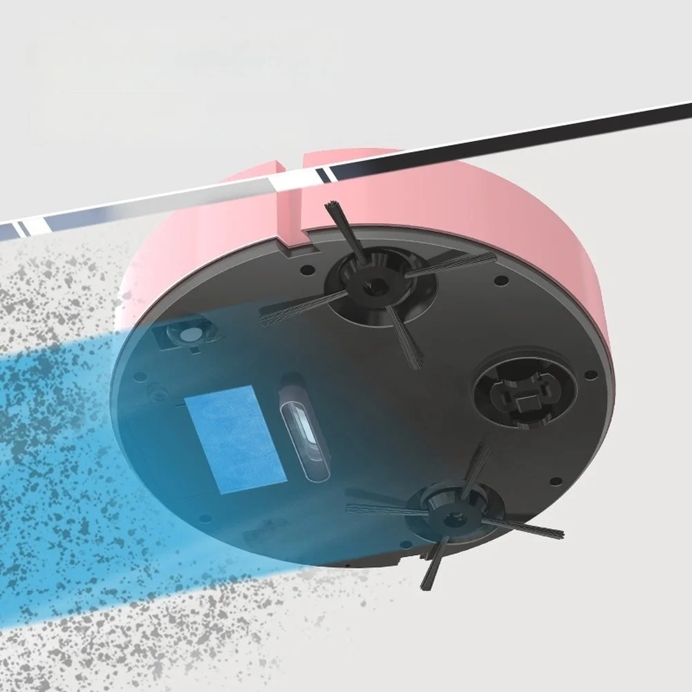 3 in 1 로봇 진공청소기, 애완동물 털 제거, 저소음 45dB, 6cm 초슬림 바디, 가정 바닥 청소용
