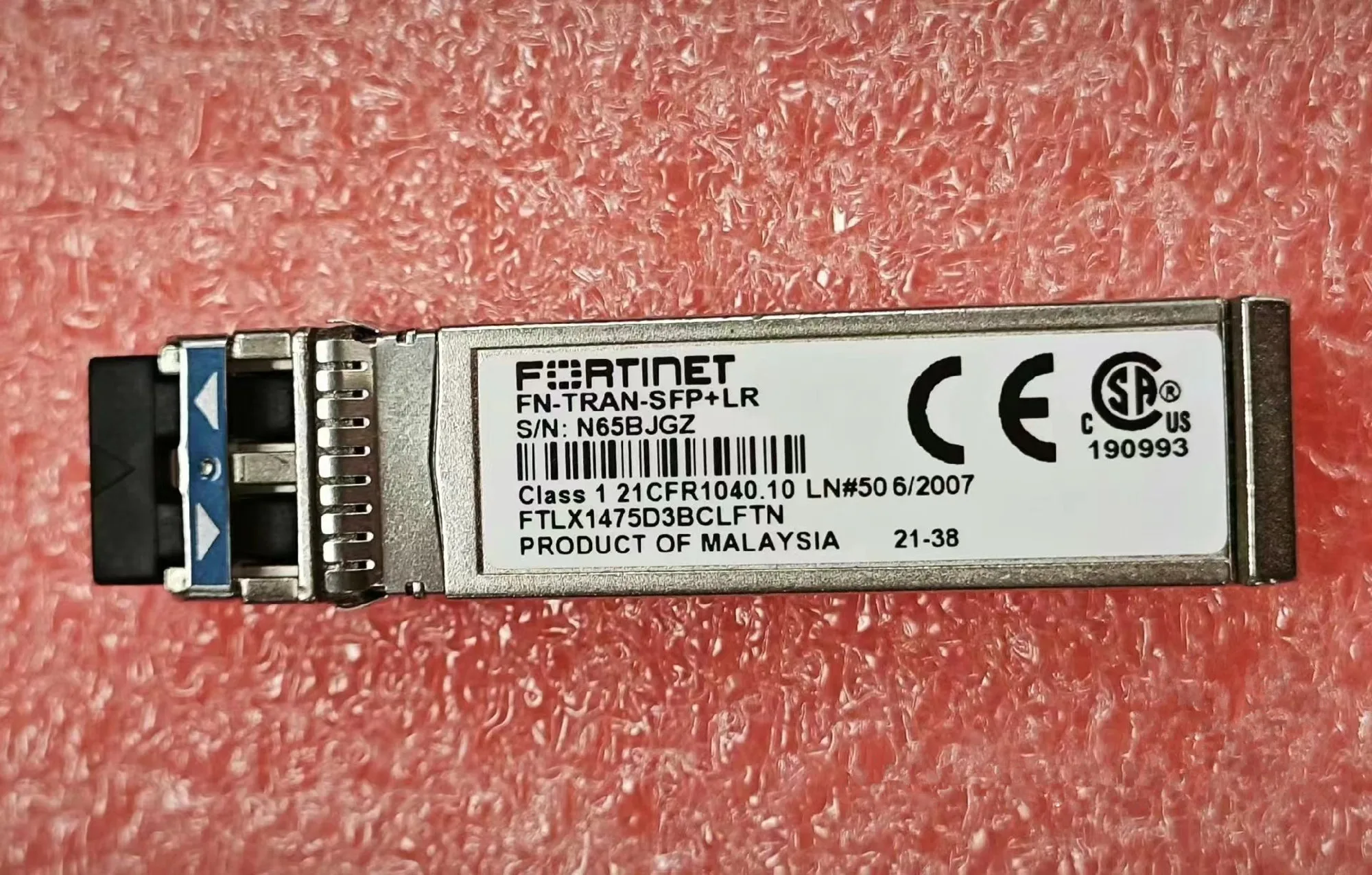 

FORTINET 10G Sfp Transceiver FN-TRAN-SFP+LR FTLX1475D3BCLFTN 10G Single Mode 10KM Fiber Module