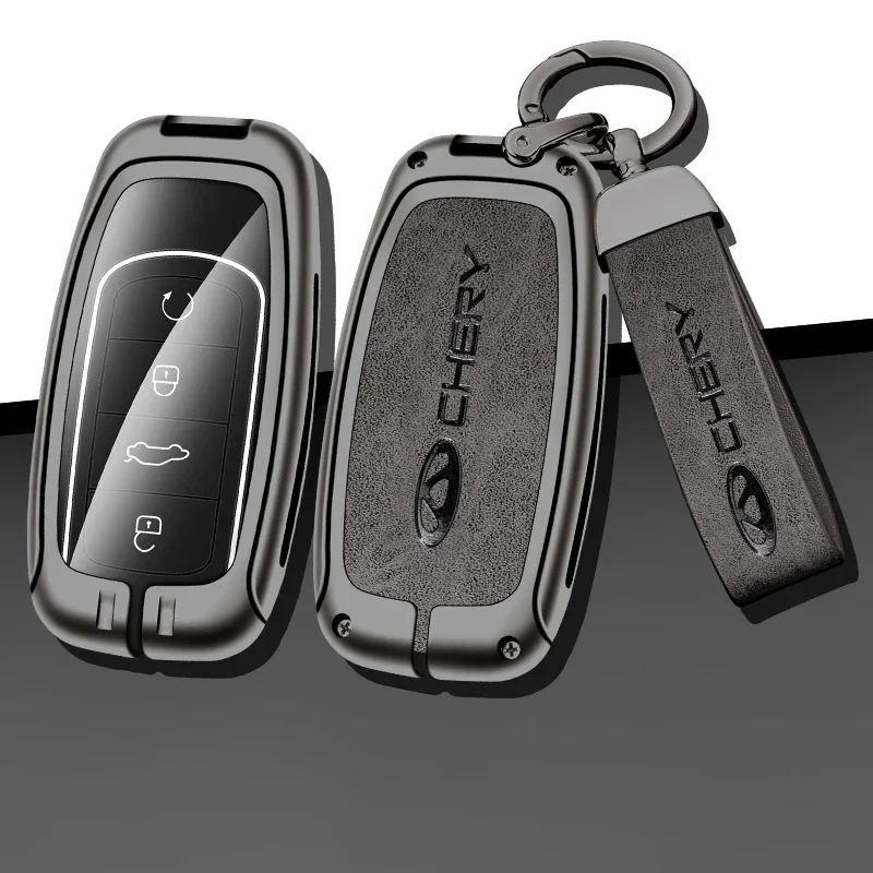 

Zinc Alloy Car Key Case Cover for Chery Tiggo 8Pro 7Plus Arrizo8 Omenda Remote Control Keychain Keyless Interior Accessories