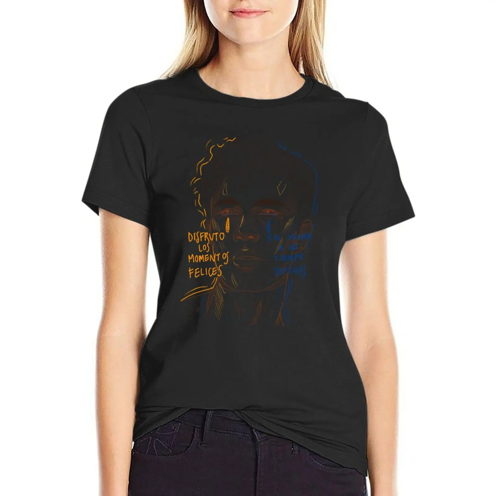 

Natural and waor scars T-Shirt Blouse korean fashion animal print cotton t shirts Women