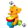 Drumming Elephant Toy, Music Light Drumming Toy Car Small Car Parent Cute Child Toy Elephant Interactive Toys Games U8y6 3
