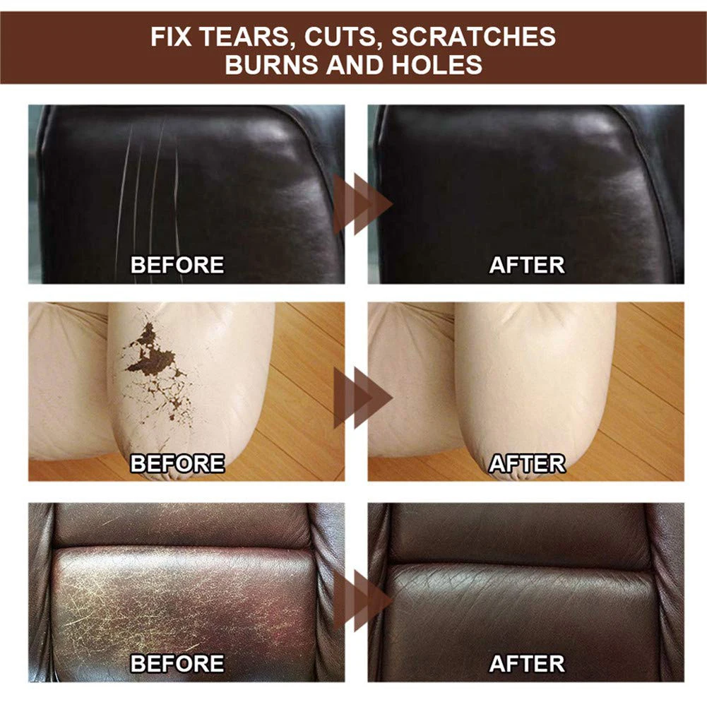 60/20ml Leather Filling Paste Natural Leather Filler Repair Compound Leather Restoration Cream For Tears Crack Burns Holes Fille 4