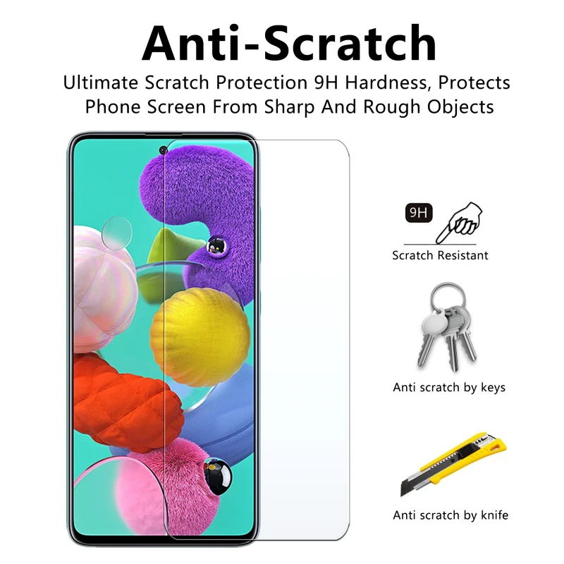 Screen Protector for Samsung A51 1-3 Pcs screen protector,tempered glass screen protector,glass screen protector,phone protective glass