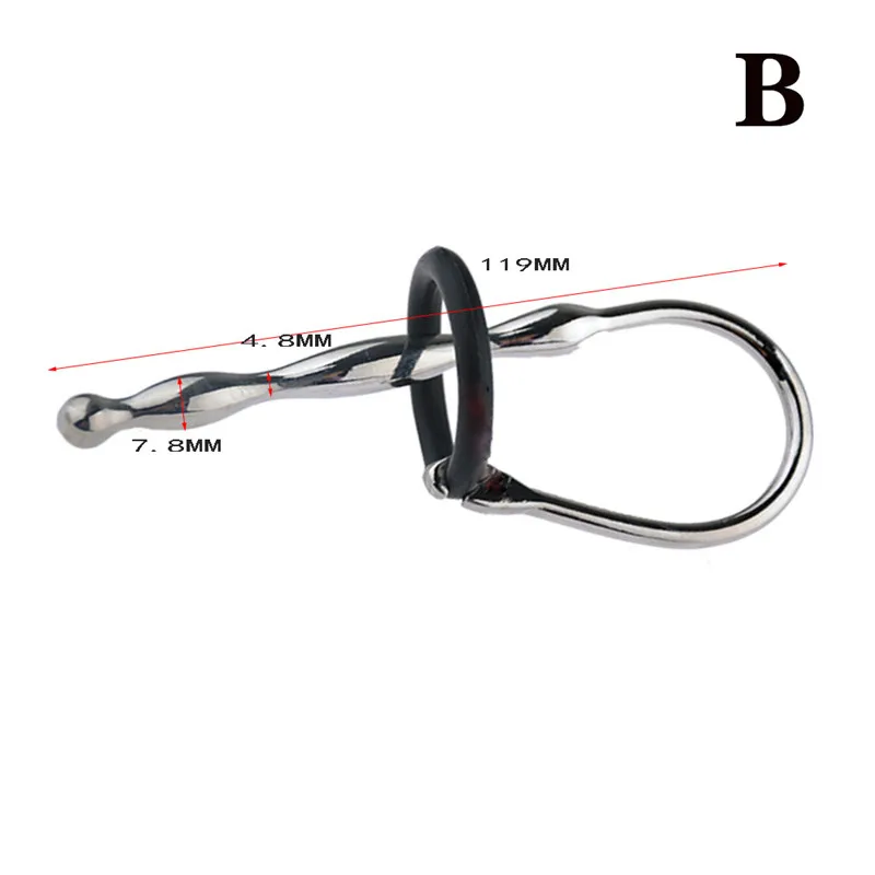 Male Masterbator Anal Sounds Urethral Dilators Catheters Alloy Metal Penis Plug Male Chastity Sex Toys For Men