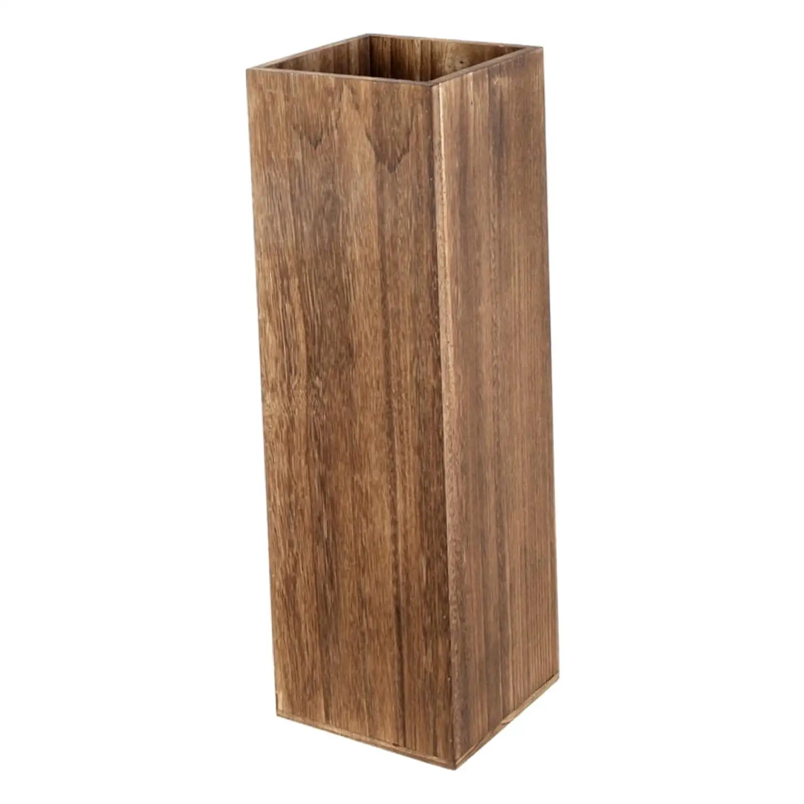 Wooden Umbrella Stand Umbrella Bucket Rectangular Vintage Space Saving