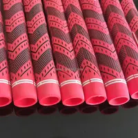 Red 10pcs/13pcs PLUS Golf Grip Rubber Golf Grips Cotton Yarn Golf Club Grips Iron and Wood Standard/Midsize Grip Universal 2