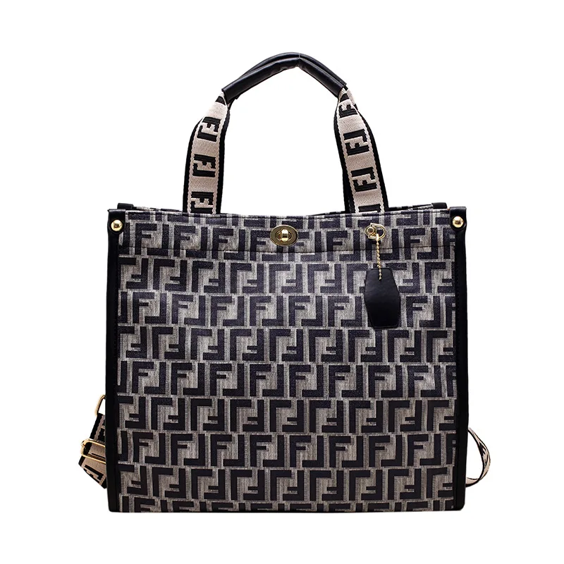 Shoulder Bag Lady Messenger Bag Canvas Shoulder Bag Trendy Women's Large Tote Bag Alphabet Print Crossbody Shoulder Bag Versatile Commute Shopper Shopping Handbag