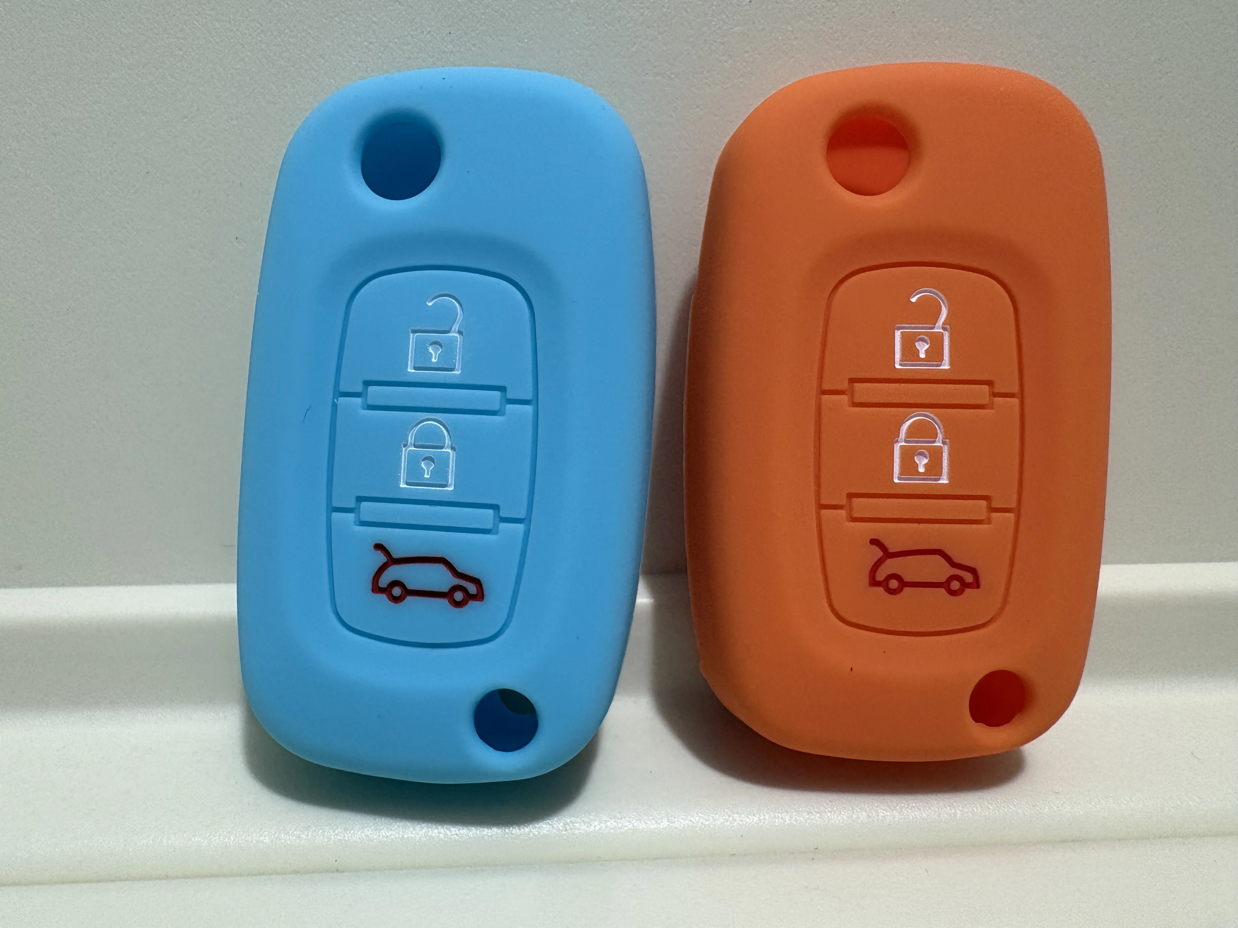 Silicone Rubber 3-Button Car Key Case Cover