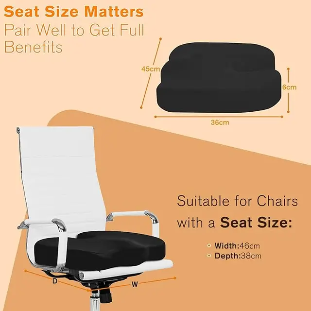 Coussin de siège en mousse à mémoire de forme pour le bureau à domicile Coccyx chaise orthopédique coussin de massage coussin de siège en mousse à mémoire de forme pour le bureau à domicile Coccyx Ort 2