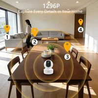 BoyKeep 3MP 5G/2.4GHz WiFi intérieur sécurité à domicile IP intelligent bébé moniteur caméra suivi automatique 24/7 caméra de Surveillance vidéo 6