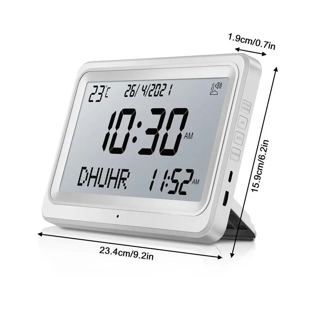  Azan ˶ ð LCD ȭ 8 Athan Ҹ ̽ Gregorian Al-Fajia ޷ ˶   ð Hijir Pr N8X2