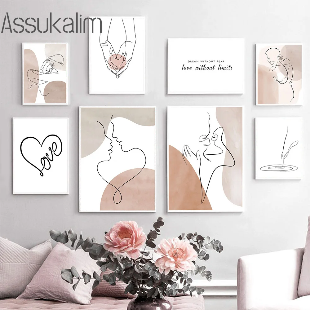 

Настенная картина с надписью «Hand Love Heart»