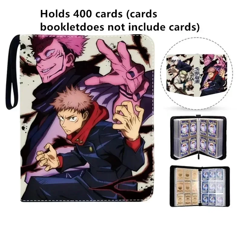 Anime Jujutsu Kaisen Collection 400pcs/900pcs Phantom Parade Card Album Book Card Zipper Game Cards Binder Holder kids Gift playing cards pokemon cards amiibo cards card protectors sleeves trading card binder game cards card album card deck box collectible cards anime cards
