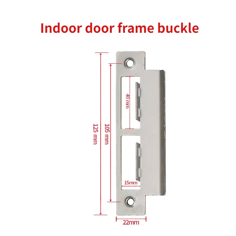 EGFirtor Metal Stainless Steel Electronic Lock Body 5050 Mortise For Tuya Face Recognition Fingerprint Smart Door Lock