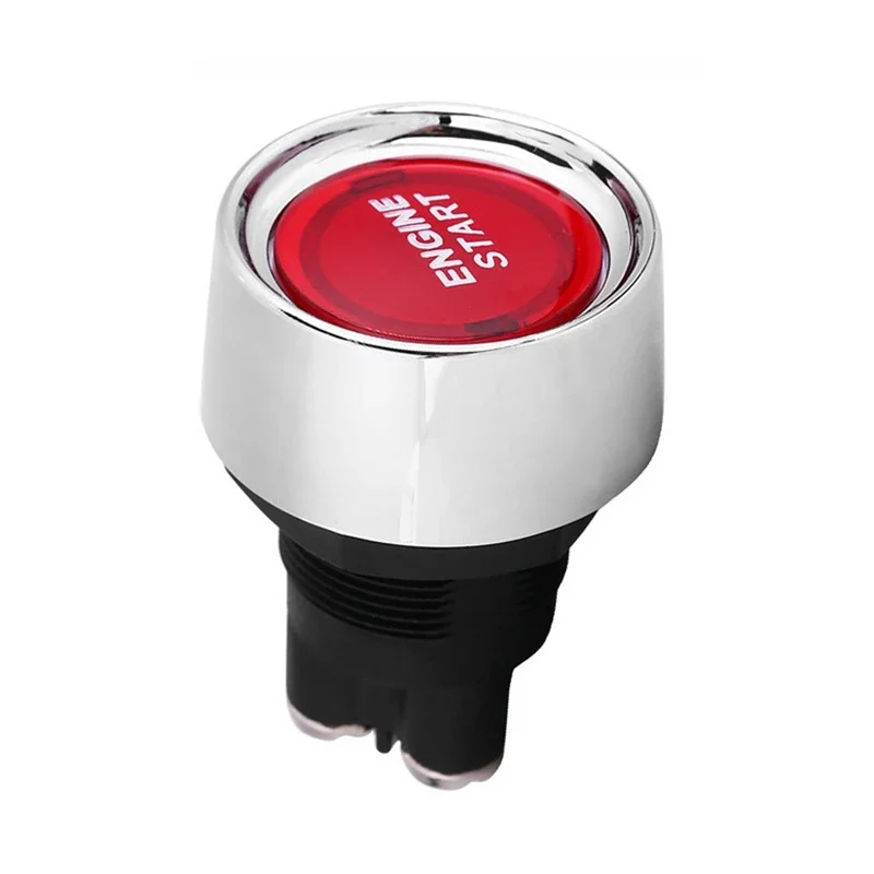 Car Start Button Car Start Stop Button 12V/24V 50A Car Engine Start Push Button Keyless Start Button Ignition Starter Car Engine Auto Accessories