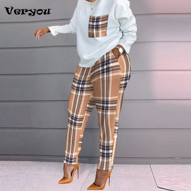 2021 Women Two Piece Set Outfits Autumn Women Tracksuit Geo Letter Print  Long Sleeve Top & Pants Set Casual 2 Piece Woman Set - AliExpress