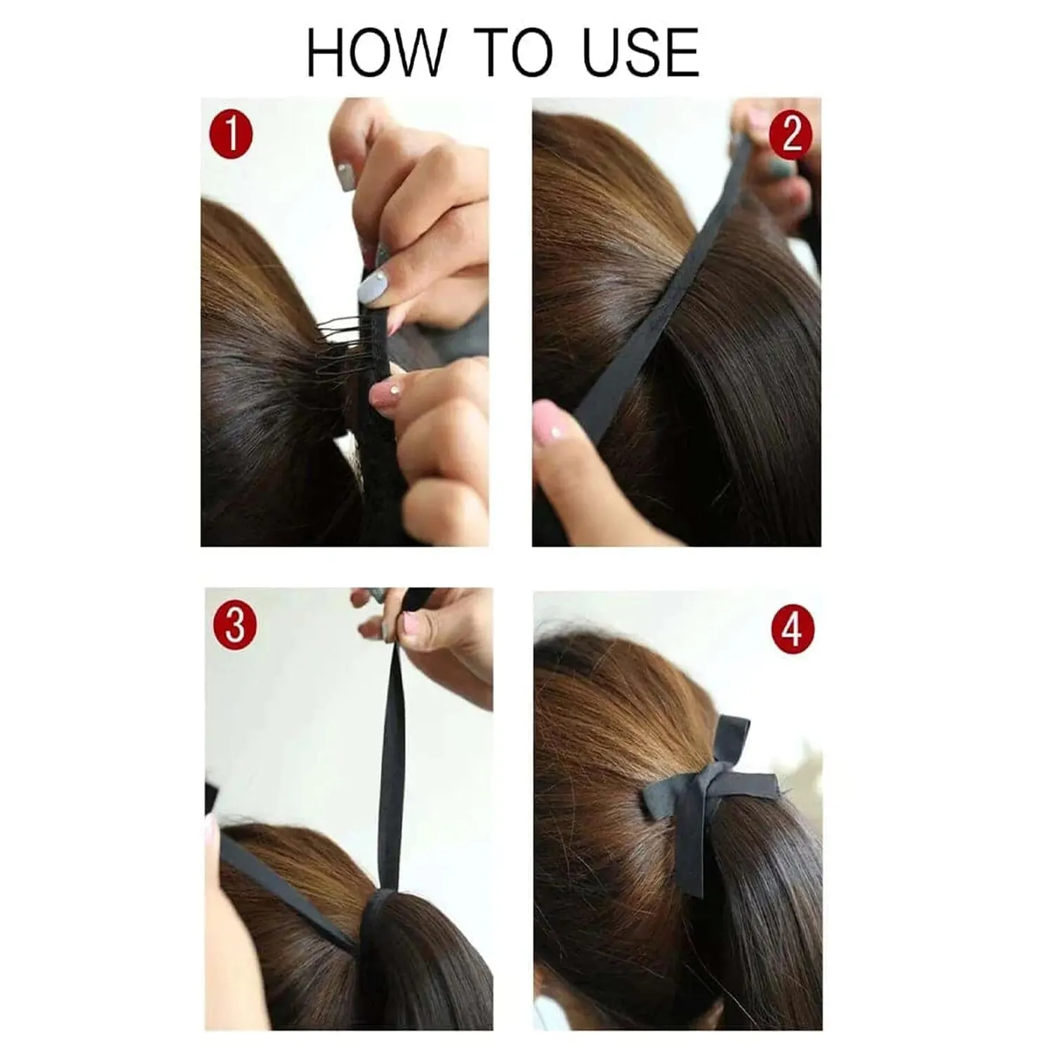 Clip In Ponytail Hair Extension Clip in Ponytail Extension Wrap Around Long Straight Pony Tail Hair 85CM Synthetic Hairpiece for Women Heat Resistant
