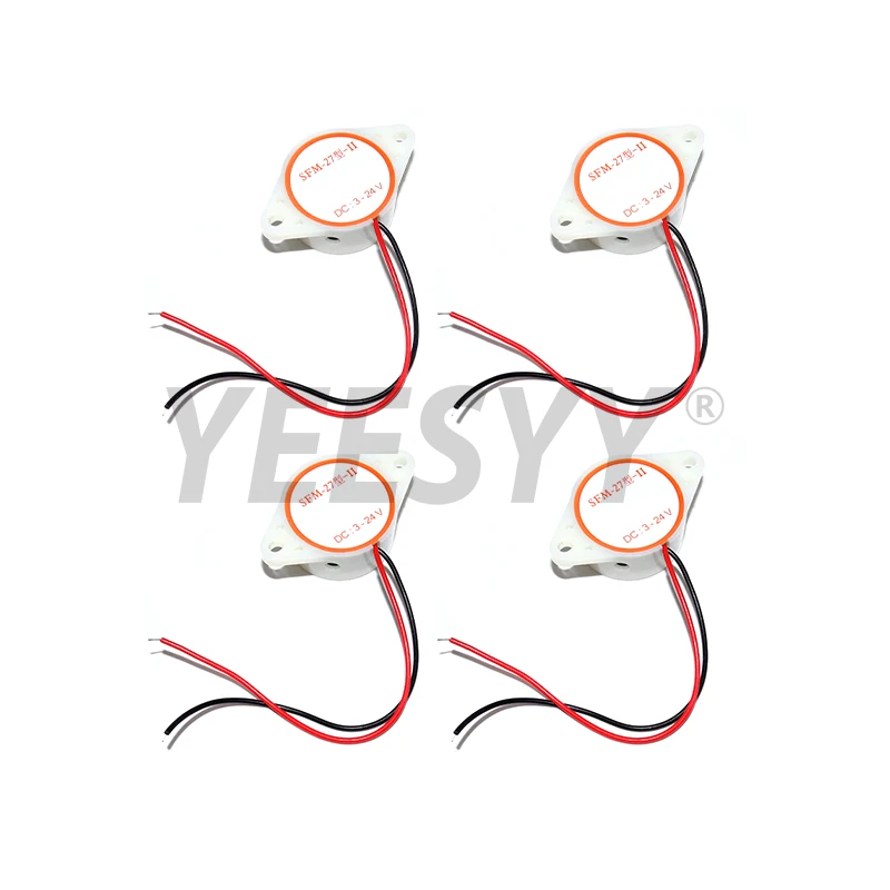 2pcs 4pcs 3-24V 간헐적 비프음 고데시벨 DC 3-24V 12V 버저 SFM-27 액티브 버저 비프음 알람 95DB 3015, Arduino용