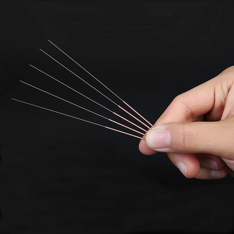 1000Pcs/Lot Disposable Acupuncture needles Red Copper Handle Surgical Steel Aseptic foil packaging Beauty Health Body disposable acupuncture needle