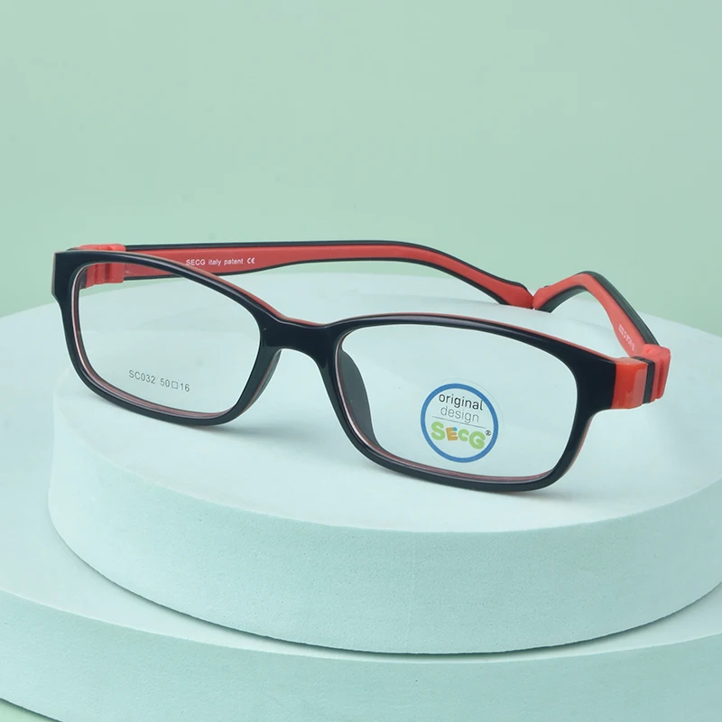 SECG Ultralight Flexible Soft Kids Glasses Frame Children Optical Spectacle Frame Sight Eyeglass Lunettes De Vue Enfant